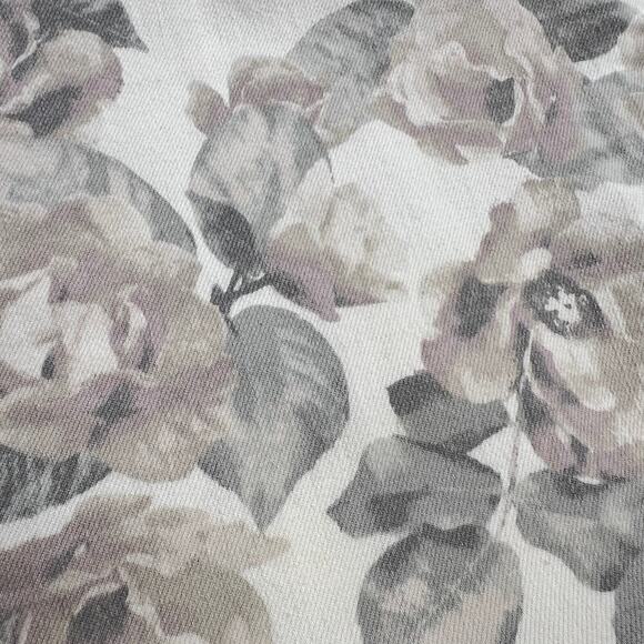 Seven7 Tummyless High Rise Skinny Pastel Floral Jeans Cream Pink Gray Size 10 - Picture 8 of 15